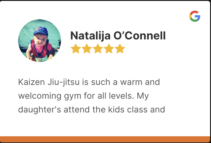 Natalija google review for brazilian jiu-jitsu and kids and teens program